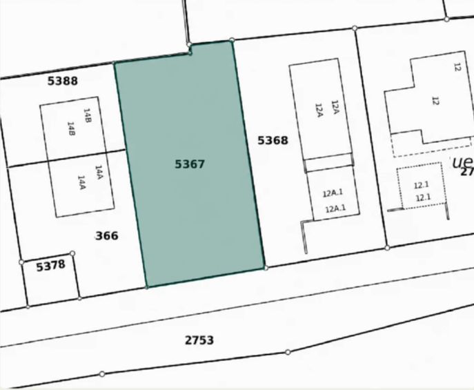 Plan de situation de la parcelle 5367